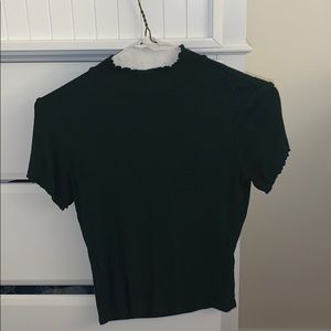 Garage, high neck cropped tank